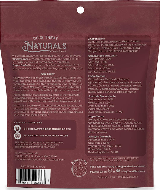 Dog Treat Naturals - Superfood Beef Pumpkin Sticks