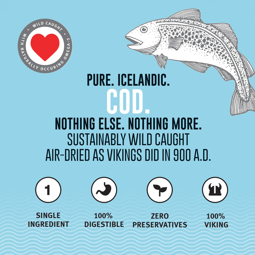 Icelandic+ - Cod Mini Fish Chip Treats For Training & Small Dogs