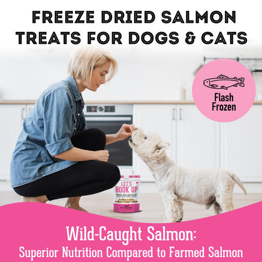 Pet Treatery - Let's Hook Up - Premium Freeze Dried Salmon Treat