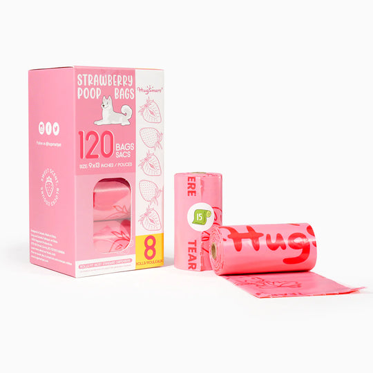 HugSmart Pet - Strawberry Poop Bags