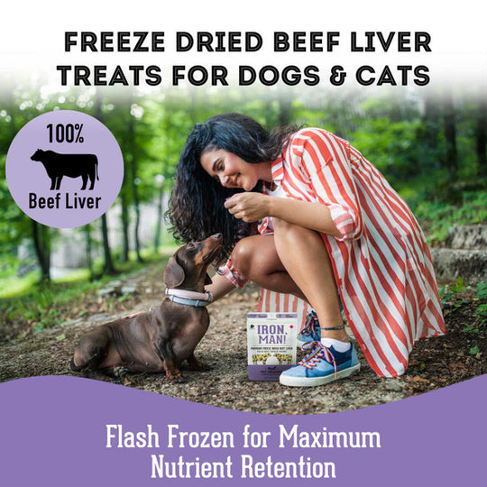 Pet Treatery - Iron Man - Premium Freeze Dried Beef Liver Treat