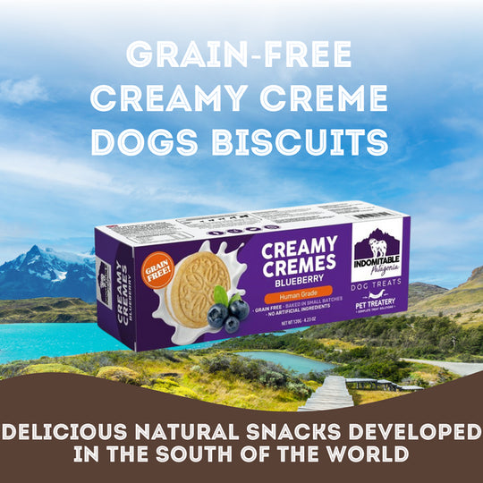 Pet Treatery - Indomitable Patagonia Grain Free Creamy Cremes Blueberry Dog Biscuits
