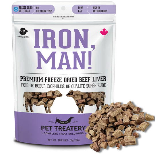 Pet Treatery - Iron Man - Premium Freeze Dried Beef Liver Treat