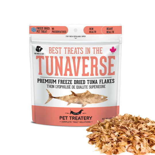 Pet Treatery - Best Treat in the Tunaverse - Premium Freeze Dried Tuna Flakes Treat