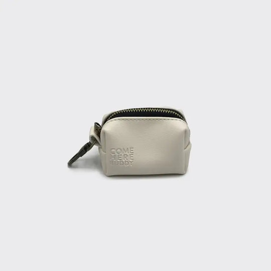 Leather Poop Bag Dispenser#color_white