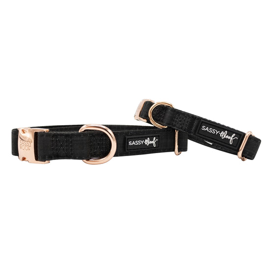 Sassy Woof - Baby got Black' Dog Collar
