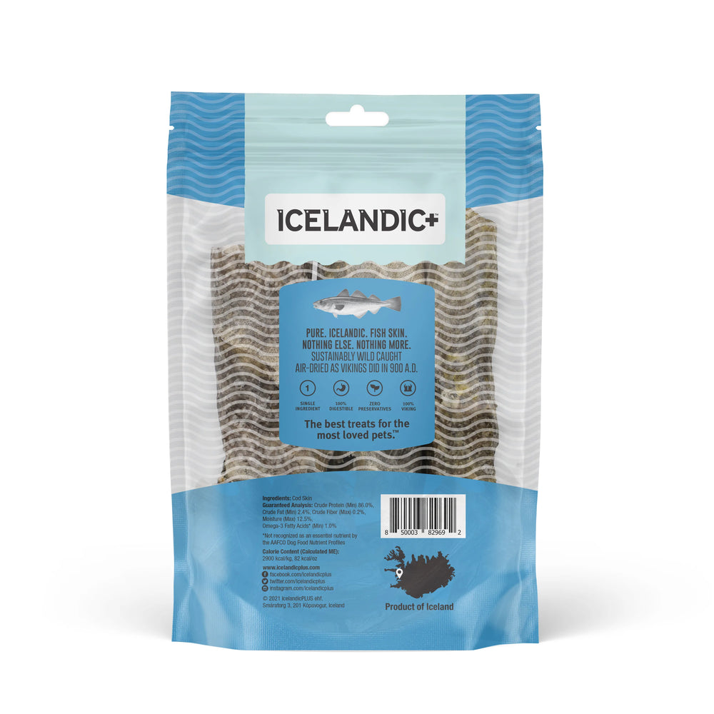 Icelandic+ - Hand Wrapped Cod Skin Dog Chew Sticks - 5"