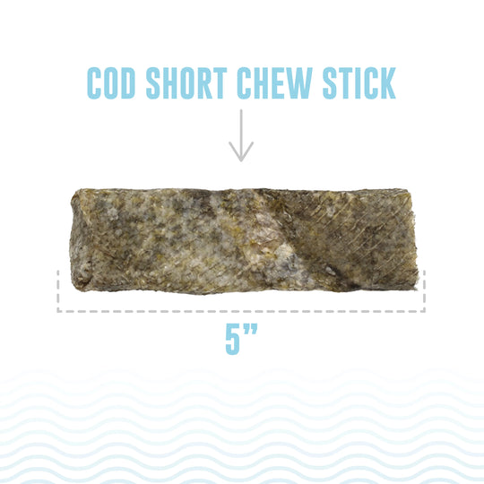 Icelandic+ - Hand Wrapped Cod Skin Dog Chew Sticks - 5"
