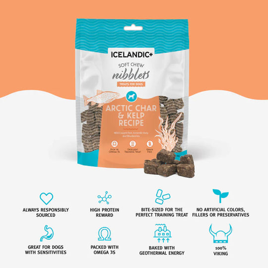 Icelandic+ - Arctic Char & Kelp Soft Chew Nibblets