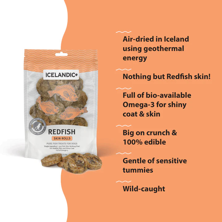 Icelandic+ - Redfish Skin Rolls