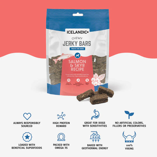 Icelandic+ - Salmon & Skyr Chewy Jerky Bars