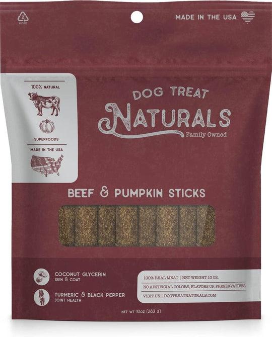 Dog Treat Naturals - Superfood Beef Pumpkin Sticks