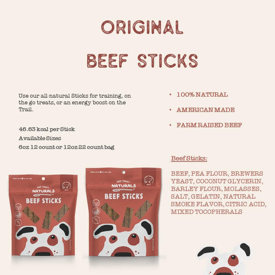 Dog Treat Naturals - Beef Sticks