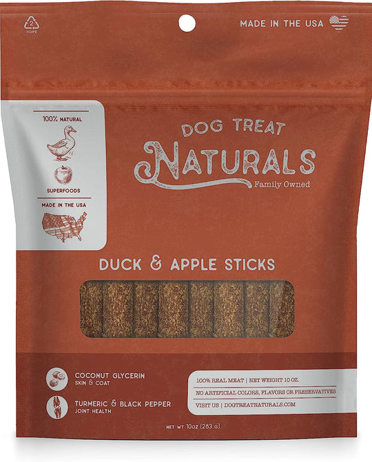 Dog Treat Naturals - Superfood Duck Apple Sticks
