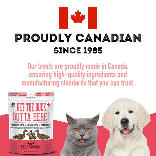 Pet Treatery - Get the Duck Outta Here- Premium Soft & Chewy Duck & Cranberry Treat