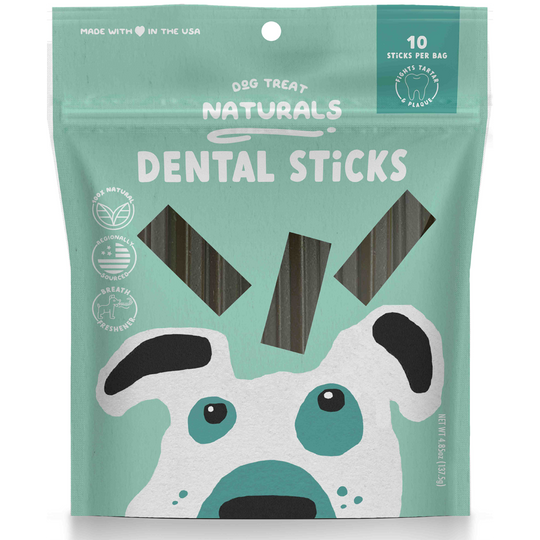 Dog Treat Naturals - Dental Sticks - 10 Sticks