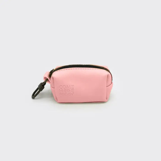 Leather Poop Bag Dispenser#color_baby-pink
