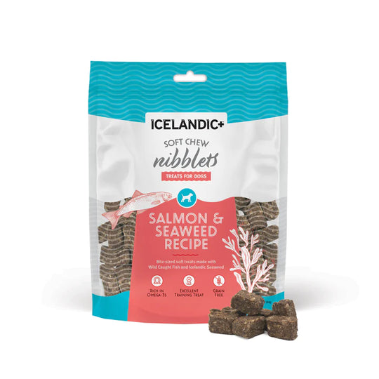 Icelandic+ - Salmon & Seaweed Soft Chew Nibblets