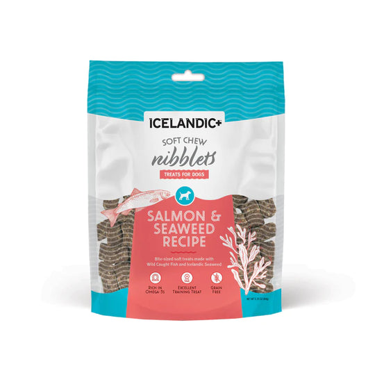 Icelandic+ - Salmon & Seaweed Soft Chew Nibblets