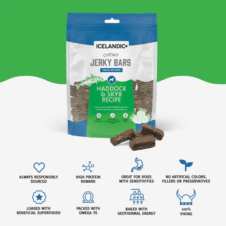 Icelandic+ - Haddock & Skyr Chewy Jerky Bars