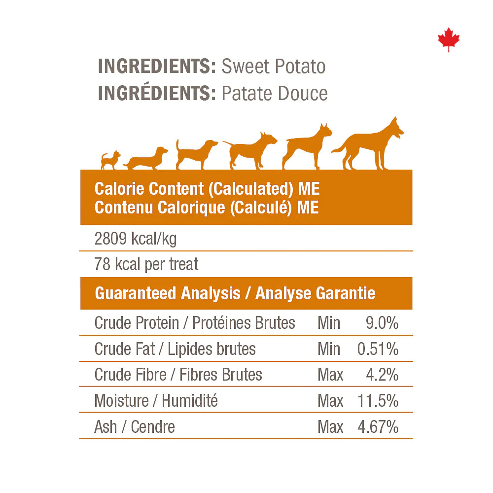 Crumps Naturals Sweet Potato Chews Bichon Boutique